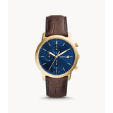 Minimalist Blu Cinturino Pelle-Orologi-FOSSIL-Gioielleria Granarelli