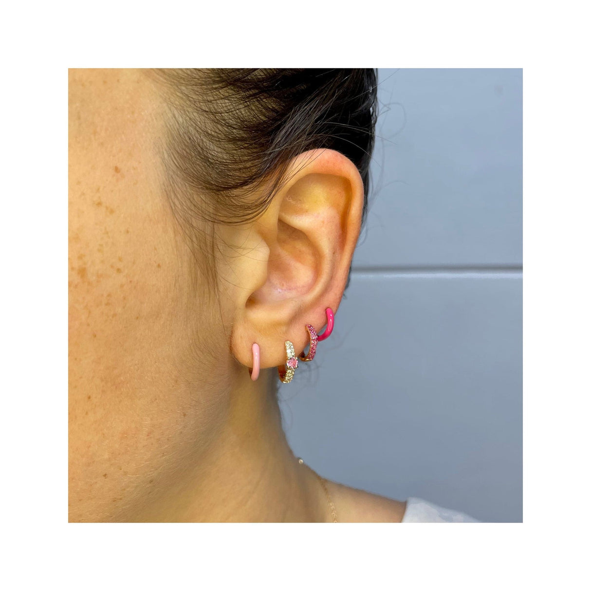 Mono orecchino Oro Rosa Placcato Colore-Orecchini-BUONOCORE- [SKU] -Gioielleria Granarelli
