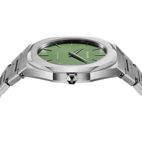 Moss Ultra Thin Verde Acciaio-Orologi-D1 MILANO-Gioielleria Granarelli