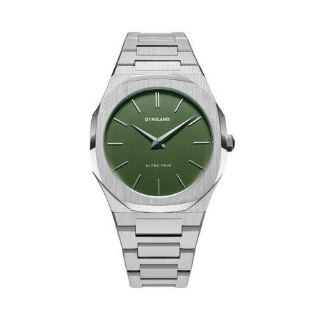 Moss Ultra Thin Verde Acciaio-Orologi-D1 MILANO-Gioielleria Granarelli