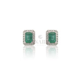 Emerald Ovale oorbellen