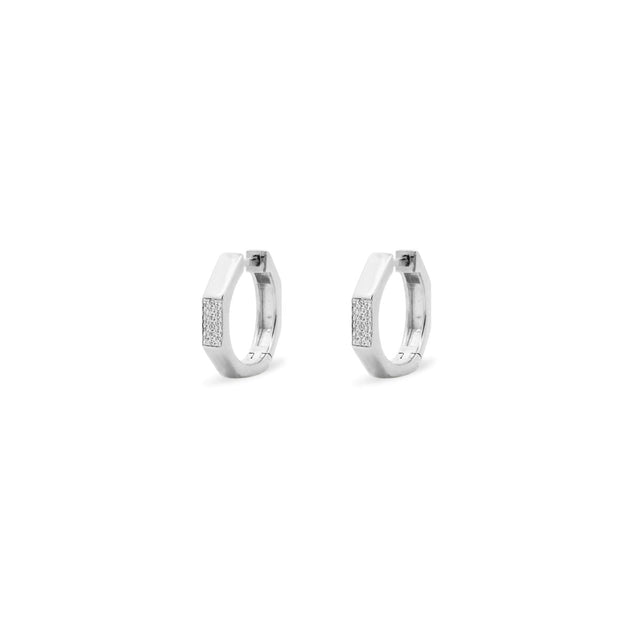 ORECCHINI HOOPS OTTAGONO ARGENTO - SHAPES-Orecchini-RUE DES MILLE-Gioielleria Granarelli