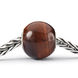 Beads Occhio di Tigre Rosso Rotondo Grande TROLLBEADS