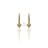 Orecchini Boccola Diamante Fancy taglio Cuore 0.99kt-RECARLO-E67BO021/G097FA-Gioielleria Granarelli