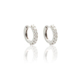 Orecchini Cerchi con Diamanti Bianchi 0.72kt in Oro Bianco-Orecchini-GRANARELLI-Gioielleria Granarelli