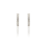 Orecchini Cerchi con Diamanti Bianchi 0.72kt in Oro Bianco-Orecchini-GRANARELLI-Gioielleria Granarelli