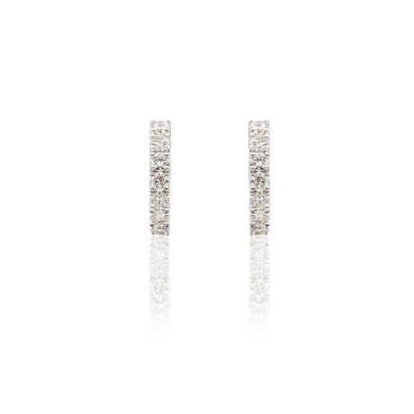 Orecchini Cerchi con Diamanti Bianchi 0.72kt in Oro Bianco-Orecchini-GRANARELLI-Gioielleria Granarelli