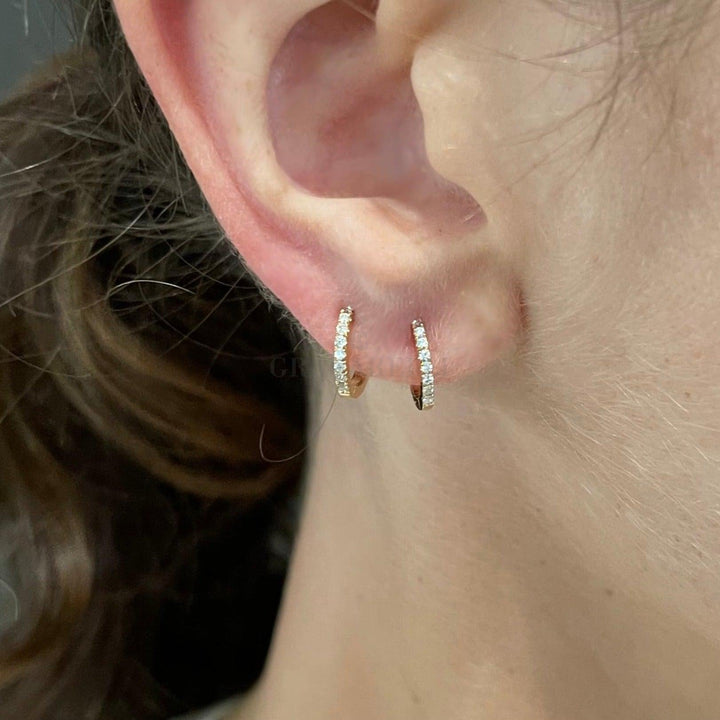 Crivelli Earrings Rimiced Gold Diamond Rims – Gioielleria Granarelli