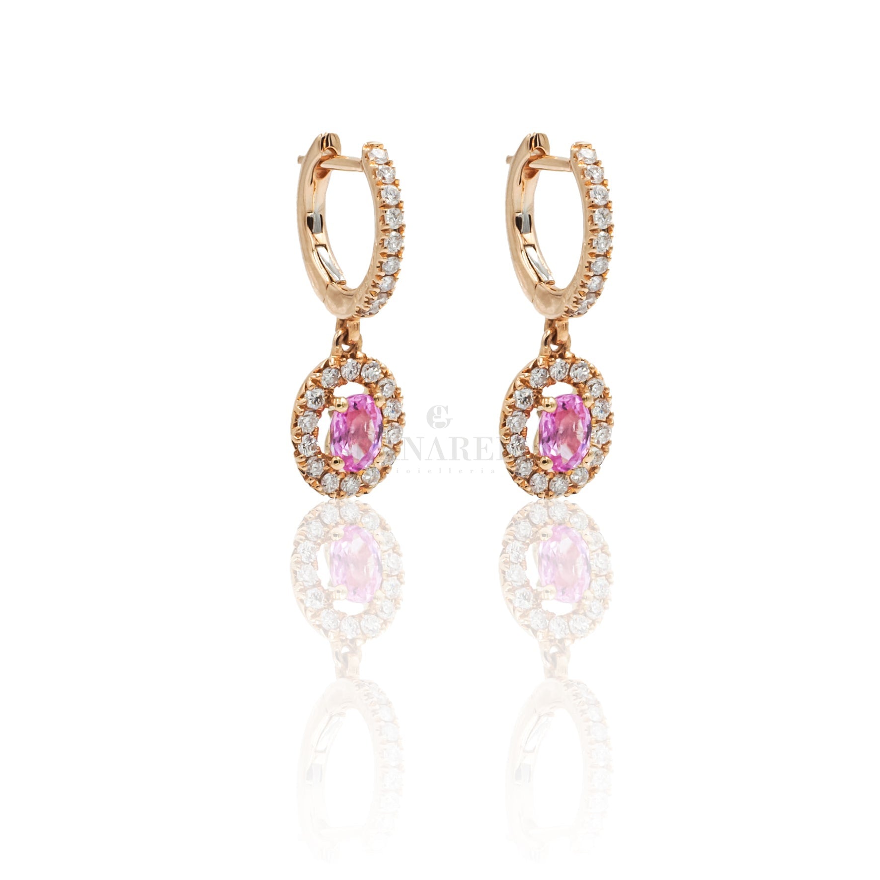 Orecchini Pomellato in oro rosa 9ct con zaffiro sintetico rosa - POMELLATO - Luxury Zone Orecchini Pomellato in oro rosa 9ct con zaffiro sintetico rosa - POMELLATO - Luxury Zone