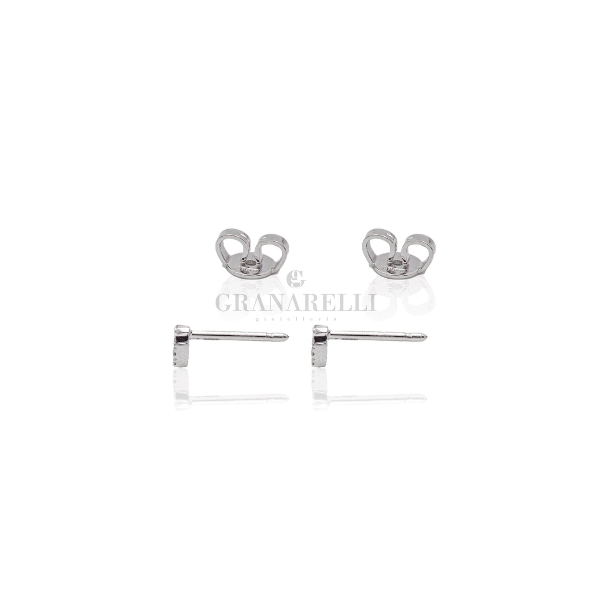 Orecchini Cuore mini silhouette in oro bianco-CRIVELLI-234-2043-Gioielleria Granarelli