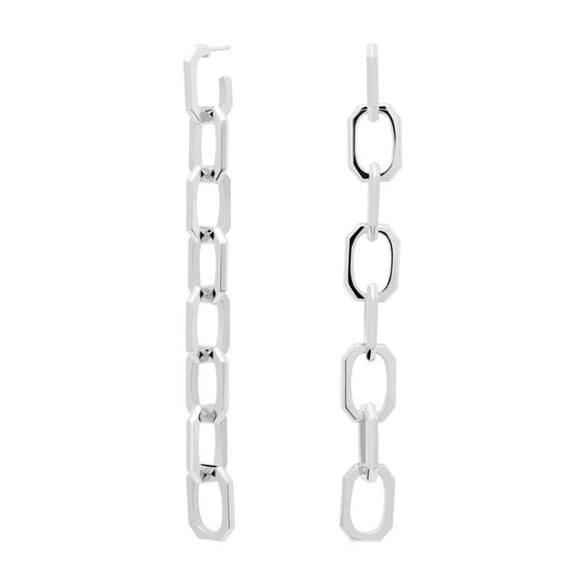 Orecchini Endless Signature Link Silver-Orecchini-PDPAOLA- [SKU] -Gioielleria Granarelli