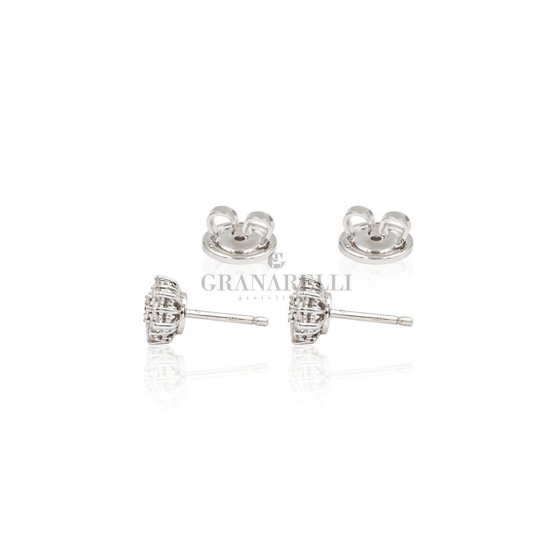 Orecchini Oro Bianco e Diamanti 0.55kt-CRIVELLI-005-bl103/7-Gioielleria Granarelli