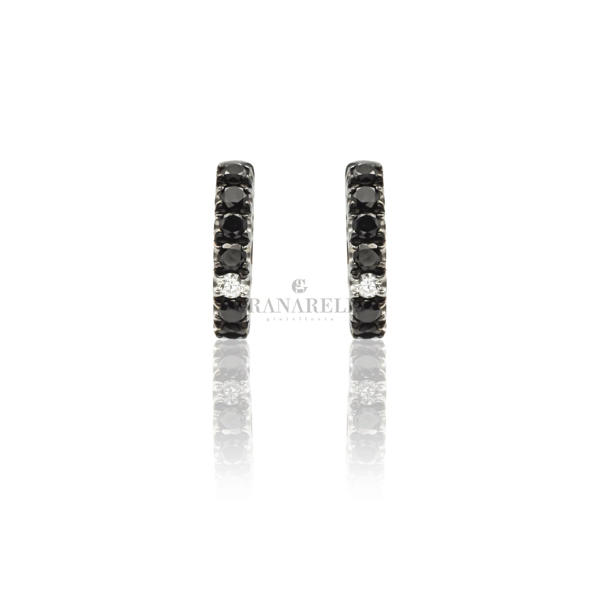Earrings with 1.02kt and white gold in white gold diamonds