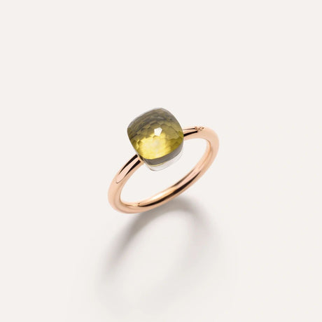 Anello Nudo Petit Oro Rosa e Quarzo Lemon-Anelli-POMELLATO-Gioielleria Granarelli