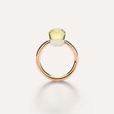 Anello Nudo Petit Oro Rosa e Quarzo Lemon-Anelli-POMELLATO-Gioielleria Granarelli