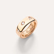 Anello Iconica Slim Oro Rosa e Diamanti-Anelli-POMELLATO-55-Gioielleria Granarelli