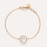 Bracciale Pom Pom Dot Oro Rosa, Diamanti e Madreperla-Bracciali-POMELLATO-Gioielleria Granarelli