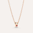Collana Pendente Iconica in Oro Rosa e Pietre-Girocolli-POMELLATO-Gioielleria Granarelli