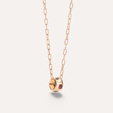 Collana Pendente Iconica in Oro Rosa e Pietre-Girocolli-POMELLATO-Gioielleria Granarelli