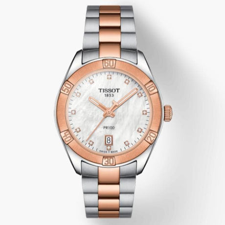 PR100 Sport Chic Madreperla e Acciaio-Orologi-TISSOT- [SKU] -Gioielleria Granarelli