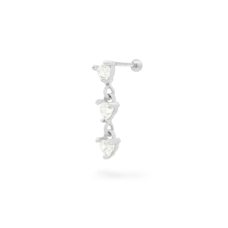 Mono Piercing Helix Triple Hearts - Cleo-Orecchini-RUE DES MILLE-Gioielleria Granarelli