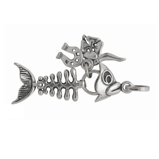 Charm Pesce con Portafortuna
