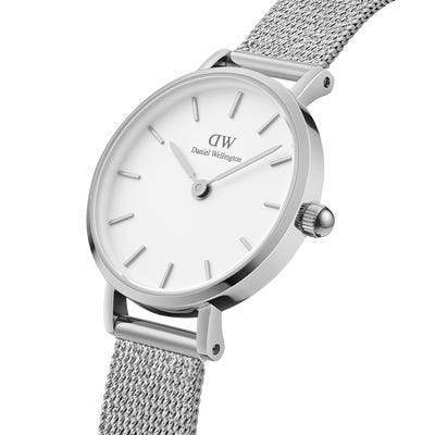 Petite Pressed Sterling Bianco-Orologi-DANIEL WELLINGTON- [SKU] -Gioielleria Granarelli