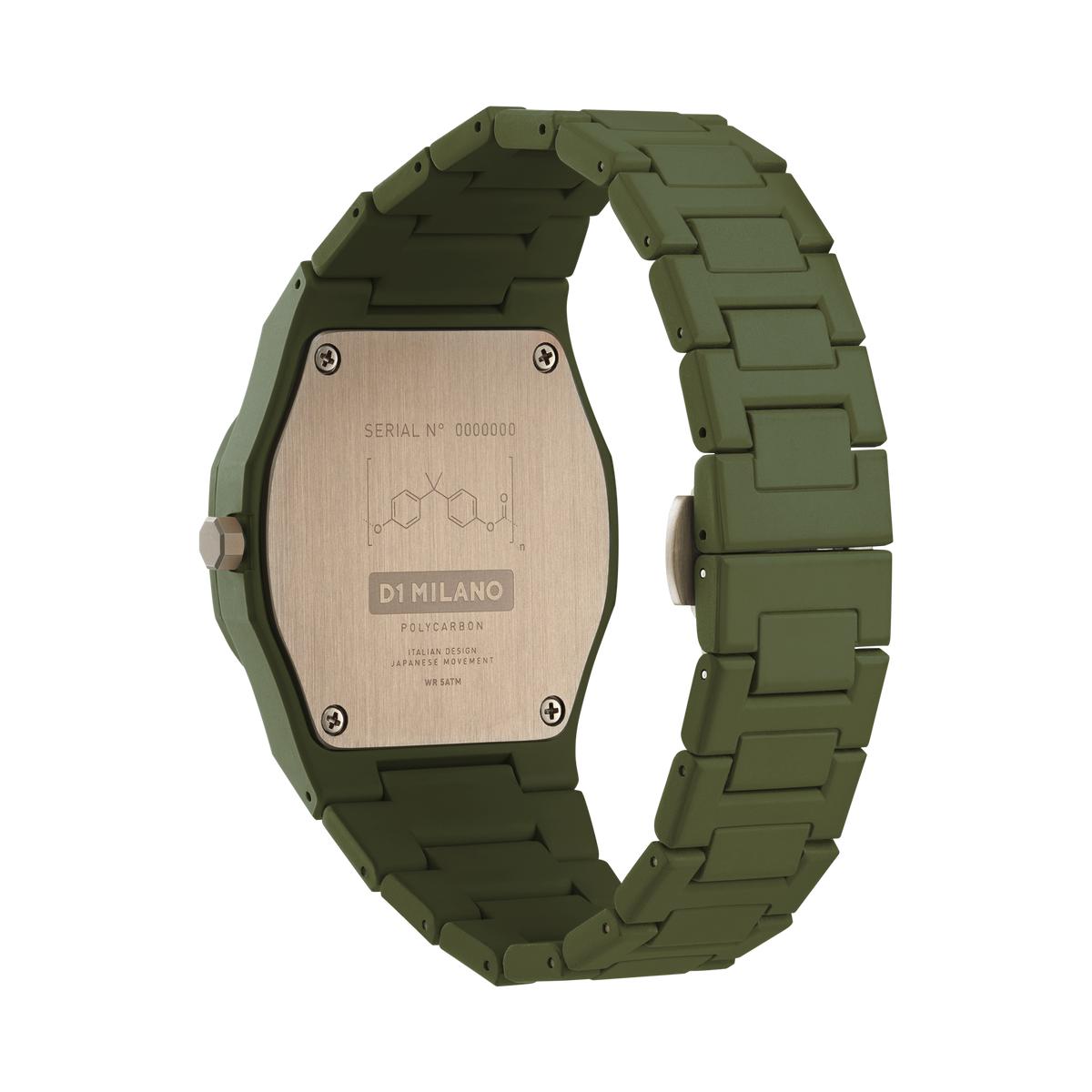 Polycarbon Military Green Verde-Orologi-D1 MILANO-Gioielleria Granarelli