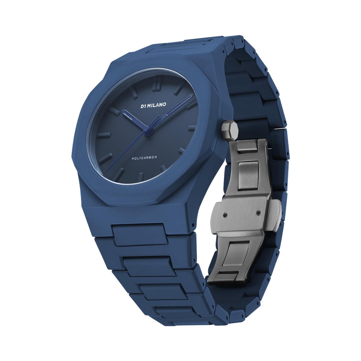 Polycarbon Navy Blue-Orologi-D1 MILANO-Gioielleria Granarelli