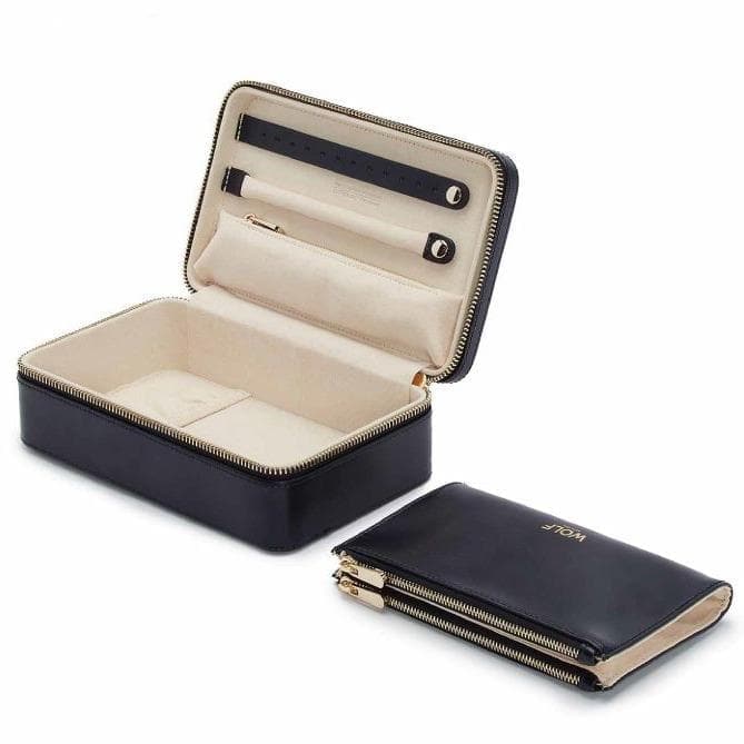 Portagioie Zip Maria Black-Living-WOLF- [SKU] -Gioielleria Granarelli