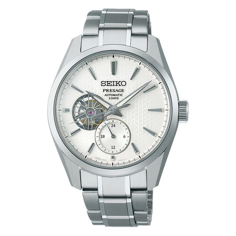 Presage Automatico Acciaio Silver-Orologi-SEIKO-Gioielleria Granarelli