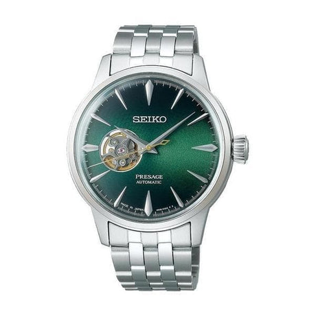 Presage Verde Acciaio-Orologi-SEIKO- [SKU] -Gioielleria Granarelli