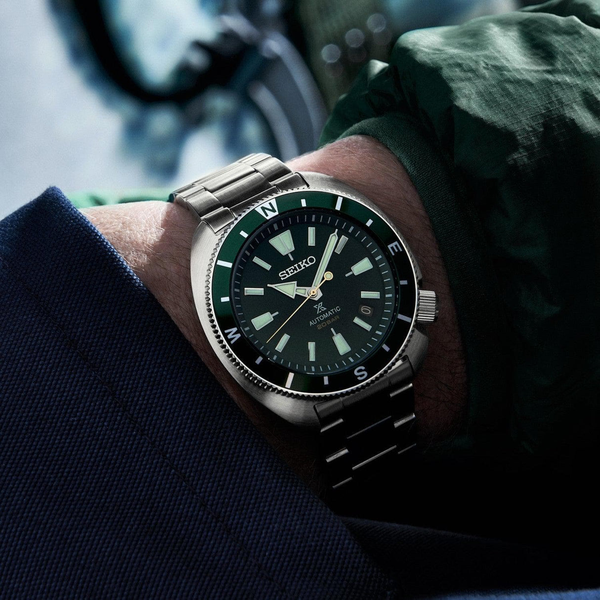 Prospex Homme Automatic - Quadrante verde-Orologi-SEIKO- [SKU] -Gioielleria Granarelli