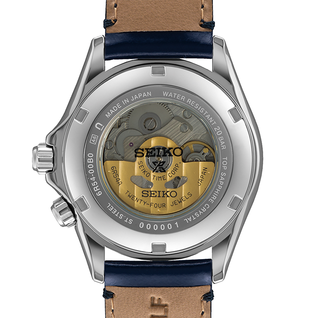 Prospex Alpinist Terra Mechanical GMT Automatico Blu Pelle 39,5mm