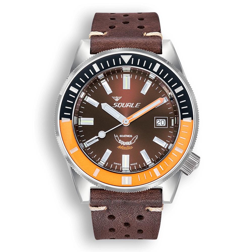 SQUALE Matic Chocolate Leather MATICXSD.PTS 60 ATM-Orologi-SQUALE-Gioielleria Granarelli