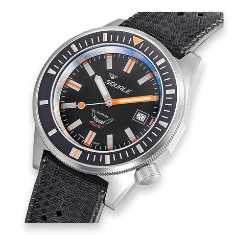 SQUALE Matic Satin Black Rubber MATICXSG.HT 60 ATM-Orologi-SQUALE-Gioielleria Granarelli