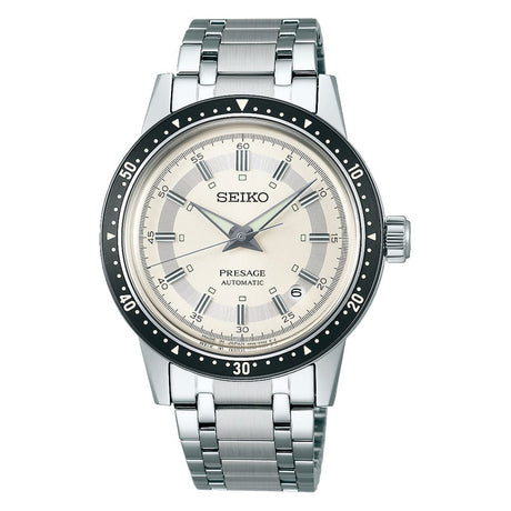 Seiko Presage Style60's Automatico Acciaio Bianco-Orologi-SEIKO-Gioielleria Granarelli