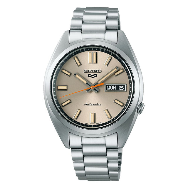 5 Sports SNXS Automatico Crema Acciaio-Orologi-SEIKO-Gioielleria Granarelli