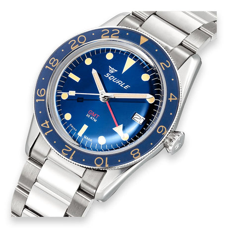 Sub-39 GMT Vintage Blu Bracelet-Orologi-SQUALE-Gioielleria Granarelli