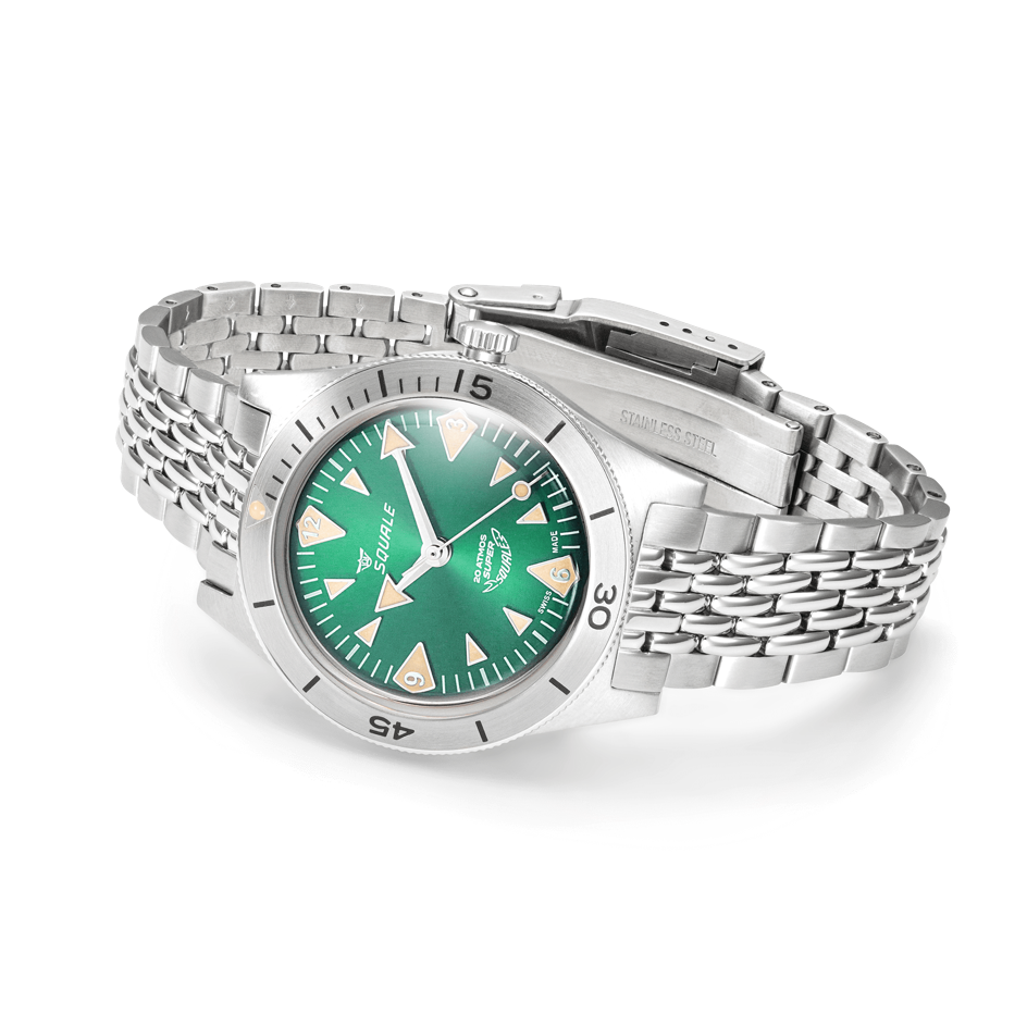 Super-Squale Big Arrows Green Bracelet-Orologi-SQUALE-Gioielleria Granarelli