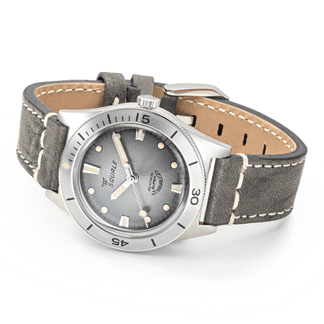 Super-Squale Sunray Grey Leather-Orologi-SQUALE-Gioielleria Granarelli