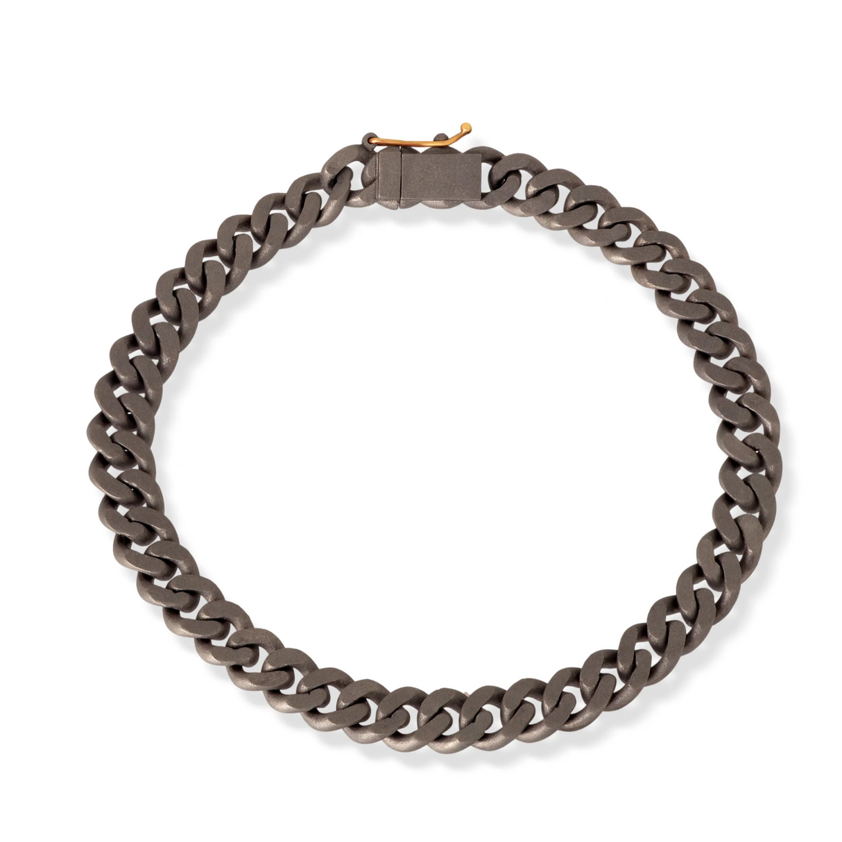 Bracciale Groumette Snodato Titanio e Diamanti Brown
