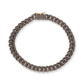 Bracciale Groumette Snodato Titanio e Diamanti Brown