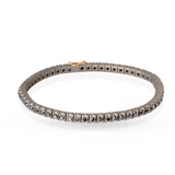 Bracciale Tennis Titanio e Diamanti Black 5 Punti