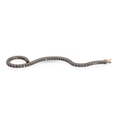 Bracciale Tennis Titanio e Diamanti Black 5 Punti