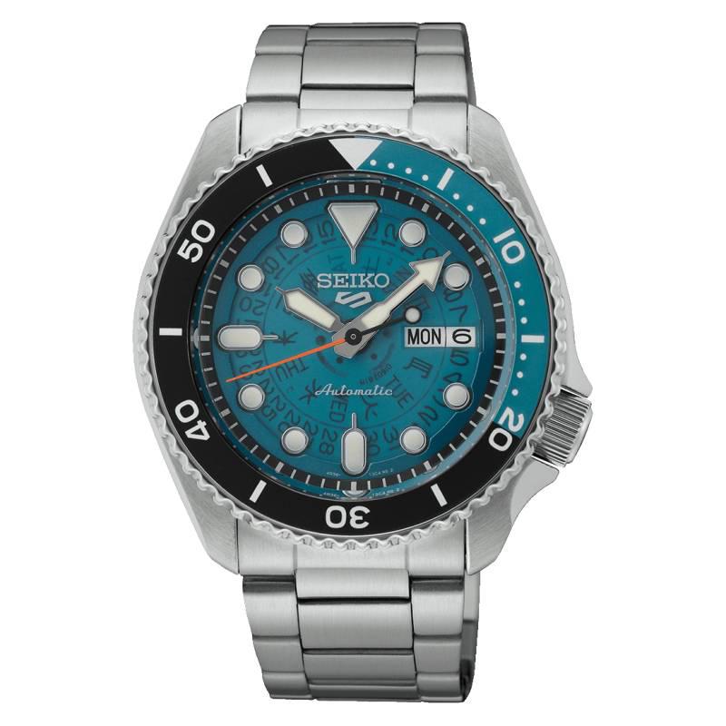 Seiko 5 Time Sonar Blu Acciaio-Orologi-SEIKO-Gioielleria Granarelli