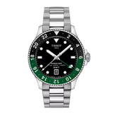 Seastar 1000 Quarzo GMT Verde/Nero Acciaio 40mm-Orologi-TISSOT-Gioielleria Granarelli