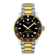 Seastar 1000 Quarzo GMT Nero Acciaio Bicolore 40mm-Orologi-TISSOT-Gioielleria Granarelli