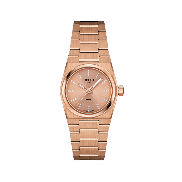 PRX 25mm Rosa Acciaio Rosato-Orologi-TISSOT-Gioielleria Granarelli