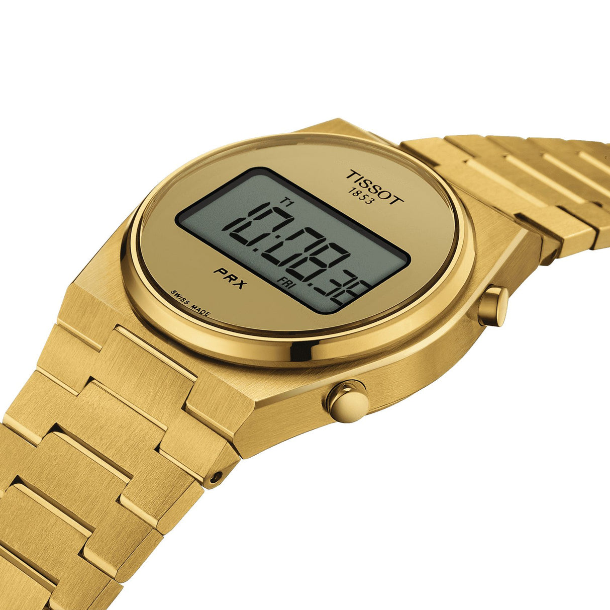 PRX Digital 35mm Dorato Gold-Orologi-TISSOT-Gioielleria Granarelli